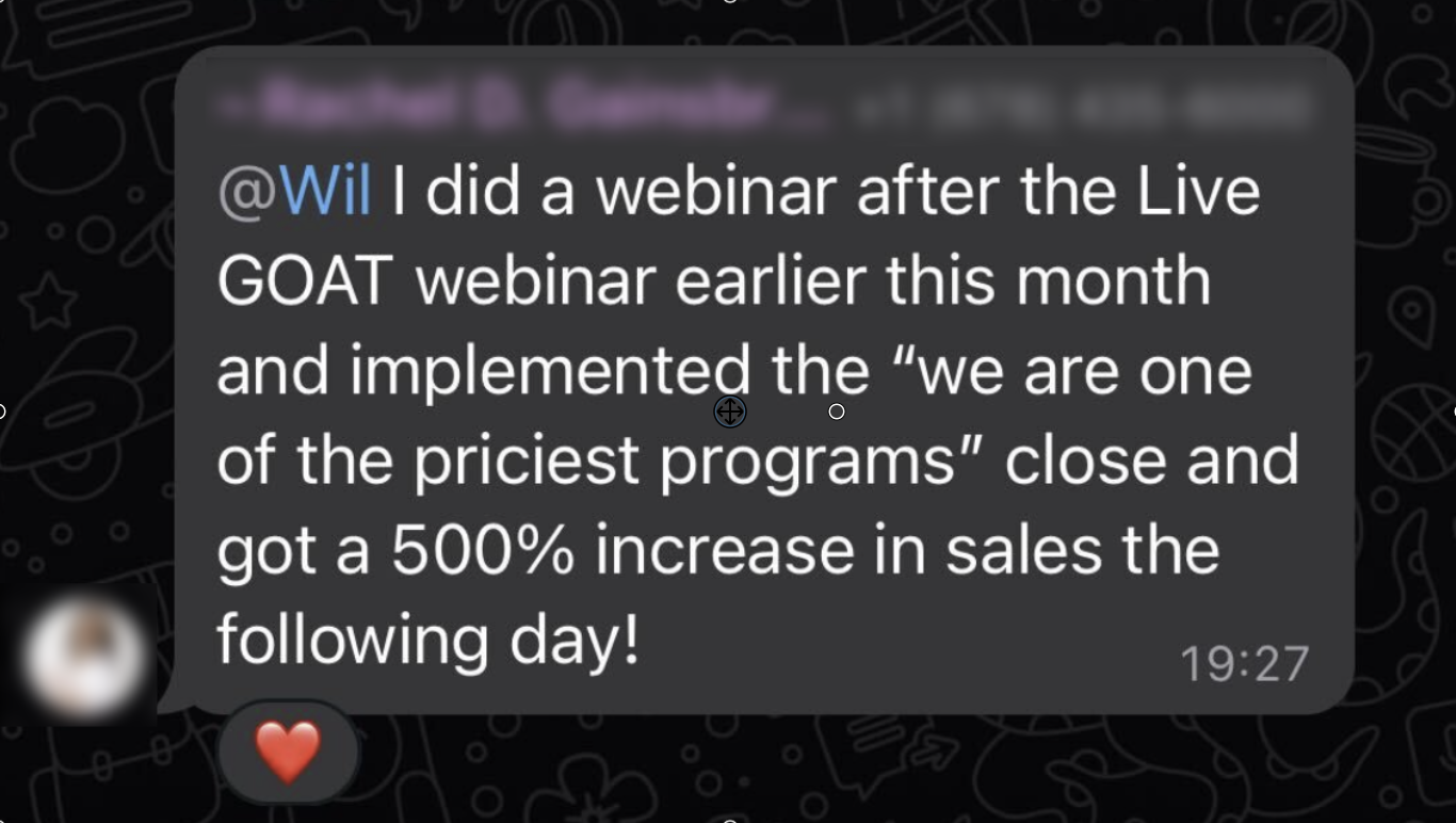 500% sales increase testimonial
